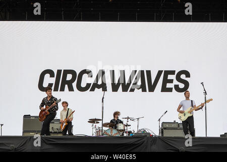 Pilton, UK. Domenica 30 giugno 2019. Onde di circa esegue sull'altro stadio di Glastonbury Festival presso l'azienda agricola degna in Pilton,© Jason Richardson / Alamy Live News Foto Stock