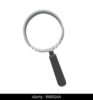 Isolato lente di ingrandimento su uno sfondo bianco - Vettore Illustrazione Vettoriale