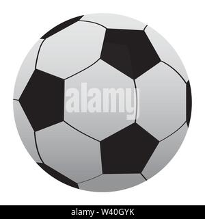 Isolato Pallone da calcio su uno sfondo bianco - Vettore Illustrazione Vettoriale