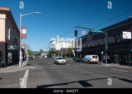 Hawthorne Boulevard Portland Oregon Foto Stock