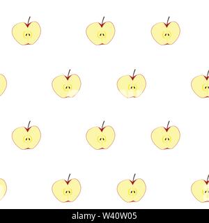 Seamless frutti di Apple per lo sfondo. Illustrazione Vettoriale