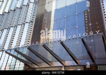 Ingresso libero a un osservatorio mondiale, il grattacielo più alto nell'emisfero occidentale Foto Stock