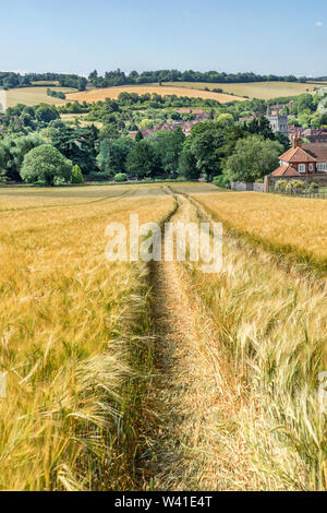 Old Amersham Berkshire in Chilterns Foto Stock