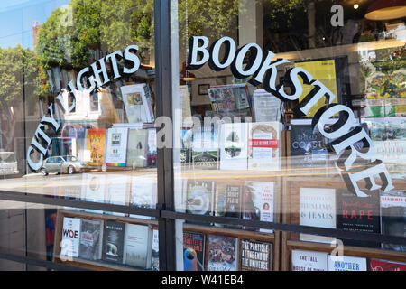 City Lights Bookstore di San Francisco Foto Stock