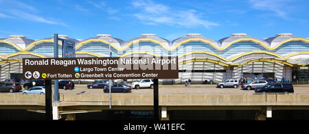 L'Aeroporto Nazionale Ronald Reagan di Washington Foto Stock