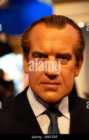 Richard Nixon nel Museo delle cere di Madame Tussauds di New York Foto Stock