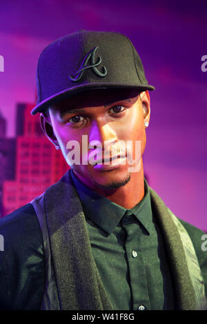 Usher in Madame Tussauds di New York Foto Stock