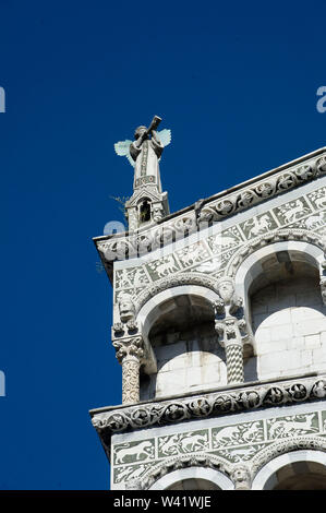 L'Italia, Toscana, Lucca, Chiesa di San Michele in Foro, dettaglio Foto Stock