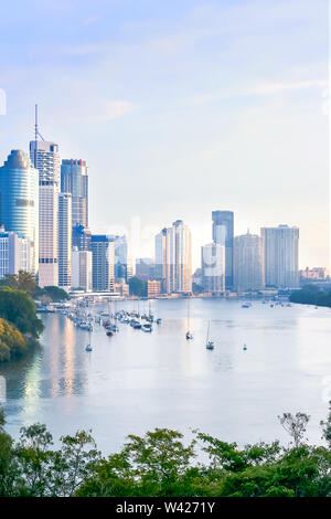 Bella mattina nella città di Brisbane, Queensland, Australia Foto Stock
