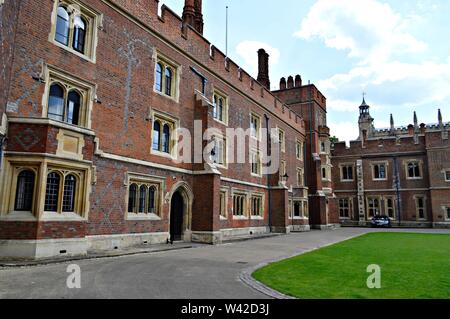 Tudor edifici di Eton College Boys in Berkshire Foto Stock