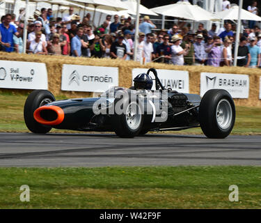 Damon Hill, BRM P261, Goodwood Festival della velocità, velocità re, Motorsport di registrare gli interruttori automatici, Festival della velocità, 2019, Motorsports, automobili, auto, Foto Stock