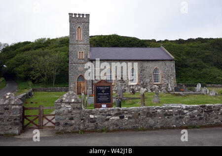 St Thomas' nella Chiesa trimestre, Chiesa Bay, Rathlin, Isola, County Antrim, Irlanda del Nord, Regno Unito. Foto Stock