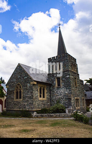 Solida roccia chiesa in Queenstown Nuova Zelanda Foto Stock