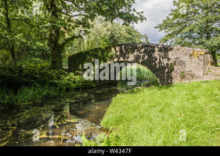 Il Neath, o Neath e Tennant, Canal nella valle di Neath tra Resolven Glynneath e. Il canale è in disuso ma ha molte caratteristiche interessanti. Foto Stock