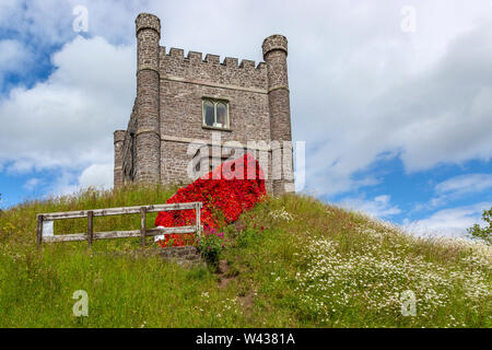 La caccia Loadge a Abergavenny Castle Foto Stock