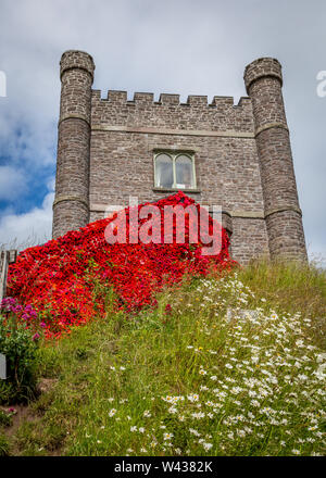 La caccia Loadge a Abergavenny Castle Foto Stock