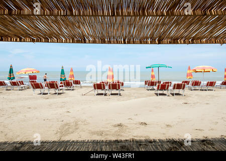 L'Albania, la penisola balcanica, Divjake, Spiaggia Foto Stock