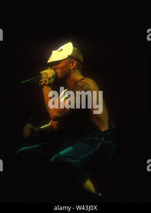 EMINEM rapper americano nel 2000 indossa una maschera di hockey in 2000. Foto: Foto Stock