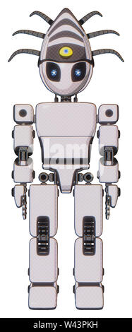 Android contenente elementi: grigio stile alieno testa, Electric Eyes, eyeball creatura corona, luce exoshielding torace, prototipo exoplate torace,... Foto Stock