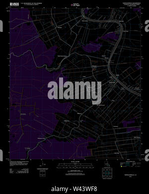 USGS TOPO Mappa Louisiana LA Napoleonville 20120326 TM invertiti Foto Stock