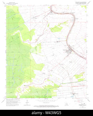 USGS TOPO Mappa Louisiana LA Napoleonville 332866 1965 24000 Foto Stock