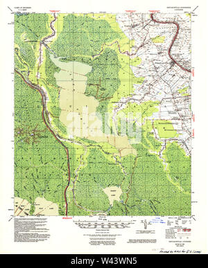 USGS TOPO Mappa Louisiana LA Napoleonville 334850 1953 62500 Foto Stock