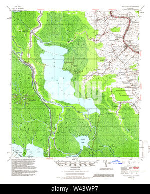 USGS TOPO Mappa Louisiana LA Napoleonville 334851 1953 62500 Foto Stock