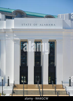 Il Dipartimento di Giustizia per lo stato di Alabama edificio, dove il procuratore generale ha uffici in campidoglio di Montgomery, AL, STATI UNITI D'AMERICA Foto Stock