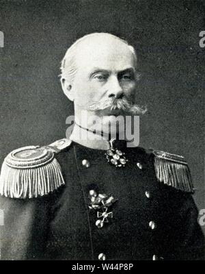 Il colonnello esercito russo imperiale Pietro Chigirin 1825. Foto Stock