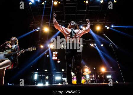 Il Barolo, Italia 6 luglio 2019 Maneskin live al Festival Collisioni 2019 © Roberto Finizio / Alamy Foto Stock