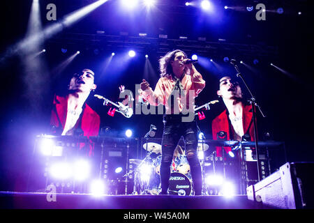 Il Barolo, Italia 6 luglio 2019 Maneskin live al Festival Collisioni 2019 © Roberto Finizio / Alamy Foto Stock