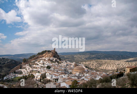 Villaggi di Andalusia, Montefrío nella provincia di Granada Foto Stock