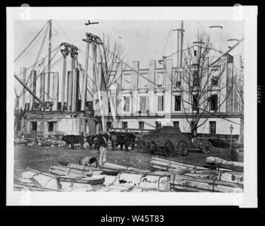 Costruzione di Stati Uniti Treasury Building, Washington D.C. Foto Stock