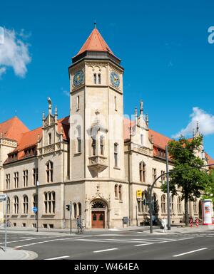 Uffici postali principali, monumento culturale, Dessau, Sassonia-Anhalt, Germania Foto Stock