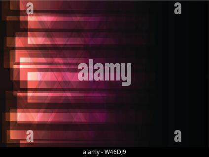 triangolo astratto e sfondo sovrapposto a barre, modello di colori geometrici digitali colorati, illustrazione vettoriale Illustrazione Vettoriale