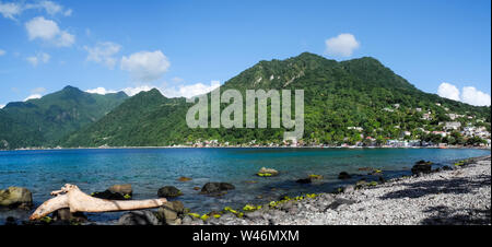 Isola di Dominica nel Mar dei Caraibi Foto Stock