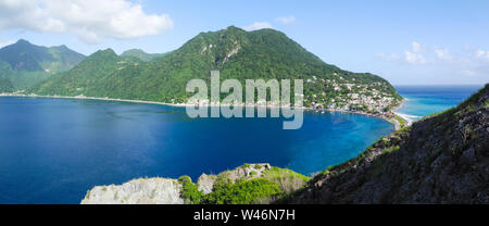 Isola di Dominica nel Mar dei Caraibi Foto Stock