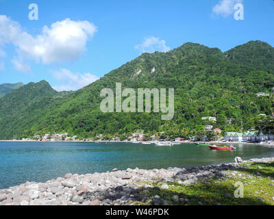 Isola di Dominica nel Mar dei Caraibi Foto Stock