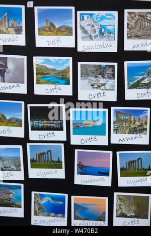 Cartoline dalla Grecia Foto Stock