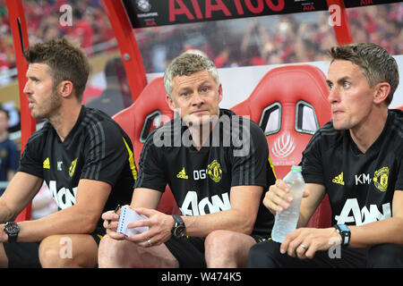 Lo Stadio Nazionale di Singapore. Il 20 luglio, 2019. Ole Gunnar Solskjaer (Manchester United), 20 Luglio 2019 - CALCIO : 2019 INTERNATIONAL Champions Cup match tra Manchester United v Inter presso lo Stadio Nazionale di Singapore. Credito: Haruhiko Otsuka/AFLO/Alamy Live News Foto Stock