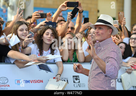 Giffoni Valle Piana, Italia. Il 20 luglio, 2019. Foto Cafaro/LaPresse20 luglio 2019 Giffoni Valle Piana, Italia Spettacolo Giffoni Film Festival 2019 Nella foto: Woody Harrelson. Foto Cafaro/LaPresse Luglio 20, 2019 Giffoni Valle Piana, Italia Entertainment esperienza Giffoni 2019 nel pic: Woody Harrelson. Credito: LaPresse/Alamy Live News Foto Stock