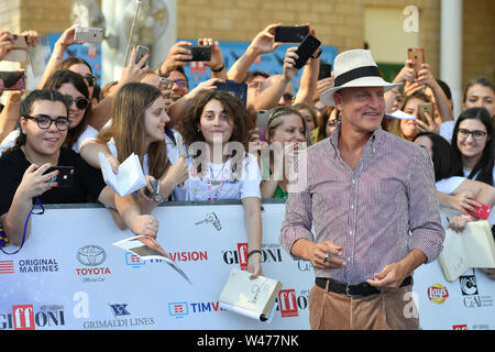 Giffoni Valle Piana, Italia. Il 20 luglio, 2019. Foto Cafaro/LaPresse20 luglio 2019 Giffoni Valle Piana, Italia Spettacolo Giffoni Film Festival 2019 Nella foto: Woody Harrelson. Foto Cafaro/LaPresse Luglio 20, 2019 Giffoni Valle Piana, Italia Entertainment esperienza Giffoni 2019 nel pic: Woody Harrelson. Credito: LaPresse/Alamy Live News Foto Stock