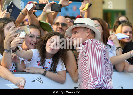 Giffoni Valle Piana, Italia. Il 20 luglio, 2019. Foto Cafaro/LaPresse20 luglio 2019 Giffoni Valle Piana, Italia Spettacolo Giffoni Film Festival 2019 Nella foto: Woody Harrelson. Foto Cafaro/LaPresse Luglio 20, 2019 Giffoni Valle Piana, Italia Entertainment esperienza Giffoni 2019 nel pic: Woody Harrelson. Credito: LaPresse/Alamy Live News Foto Stock