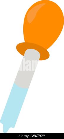 Pipetta, illustrazione, vettore su sfondo bianco. Illustrazione Vettoriale
