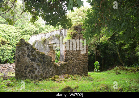 Re Kamehaeha III Summer Palace, Hawaii rovine sacra Foto Stock