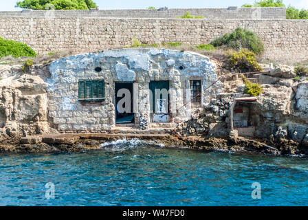 Vecchio edificio di Lazareto isola,Minorca,2017. Foto Stock