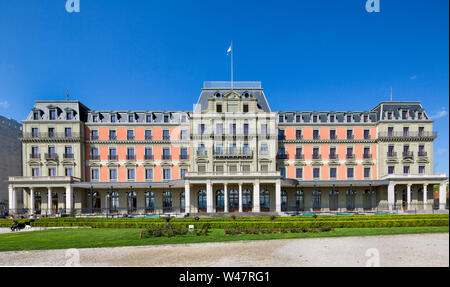 Palais Wilson edificio. La sede dell Ufficio dell'Alto Commissario delle Nazioni Unite per i Diritti Umani (OHCHR). Ginevra. Svizzera Foto Stock