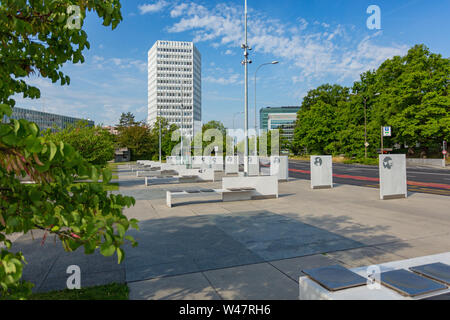 International Telecommunication Union Building a Ginevra. Svizzera Foto Stock