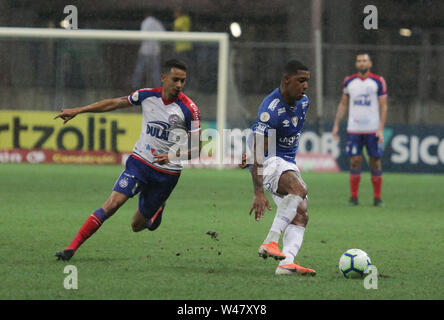 Salvador, Brasile. Il 20 luglio, 2019. Lucca e David, durante una partita tra Bahia x Cruzeiro, match convalidato dall'undicesimo round del 2019 Campionato brasiliano, questo Sabato (20), di Fonte Nova Arena, in Salvador, Bahia, Brasile. Credito: Tiago Caldas/FotoArena/Alamy Live News Foto Stock