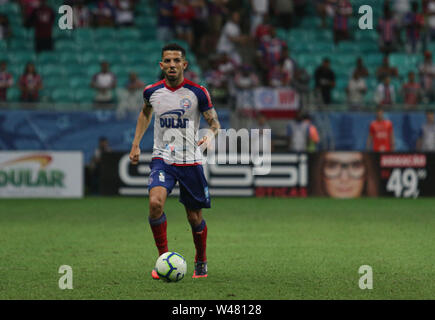 Salvador, Brasile. Il 20 luglio, 2019. Flavio, a Bahia giocatore durante una partita tra Bahia x Cruzeiro, convalidato per l'undicesimo round del 2019 Campionato brasiliano, questo Sabato (20), di Fonte Nova Arena, in Salvador, Bahia, Brasile. Credito: Tiago Caldas/FotoArena/Alamy Live News Foto Stock